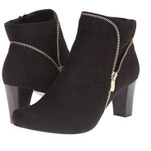 Patrizia Black sueded booties Sz 9/10